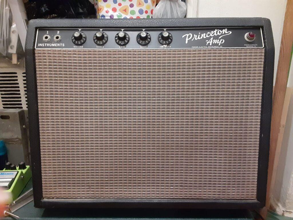 1965 Fender Princeton amp repair and modification - front panel